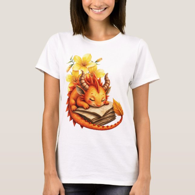 Camiseta O Pequeno Dragão Místico.  (Frente)