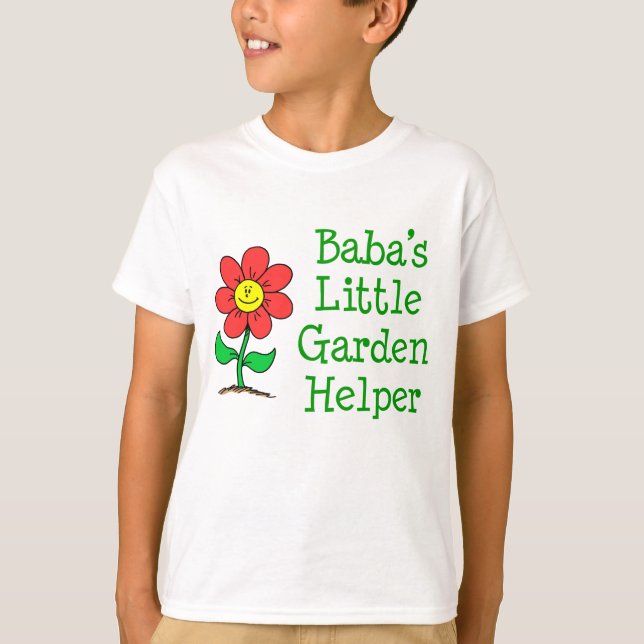 Camiseta O Pequeno Garden Helper de Baba (Frente)