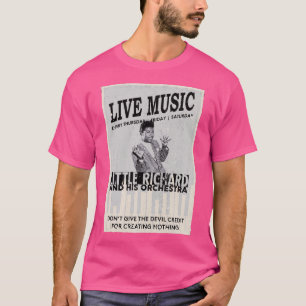 Camiseta O pequeno Richard Dont dá crédito ao diabo para Cr