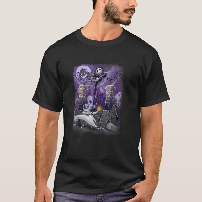 Camiseta O Pesadelo Antes do Natal Jack Zero Graveyard (Frente)