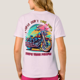 Camiseta O Pessoas não faz viagens: bicicleta de estilo ret