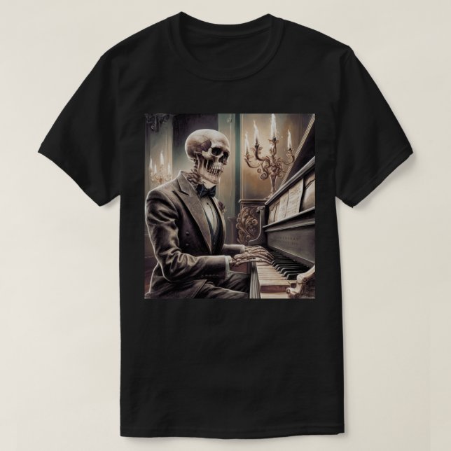 Camiseta O Pianista do Morto (Frente do Design)