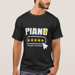 Camiseta O Piano Apresenta Cinco Estrelas Recomendadas