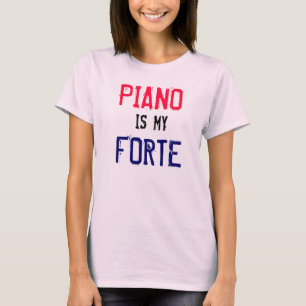 Camiseta O piano é meu forte