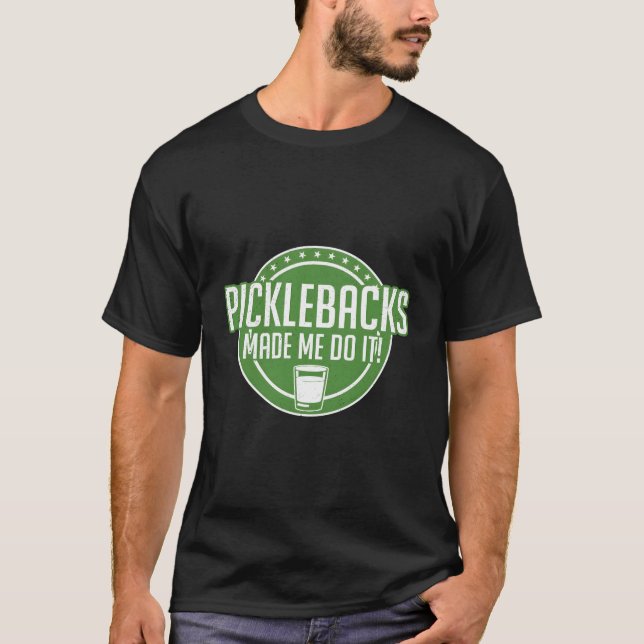 Camiseta O Pickbacks Me Fez Fazer Isso Engraçado. (Frente)