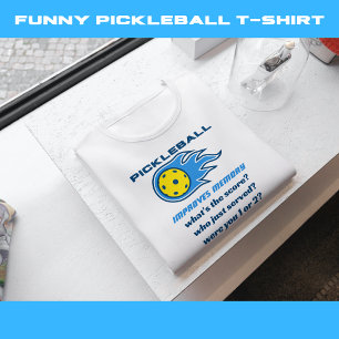 Camiseta O Pickleball melhora o Mais velho engraçado da mem