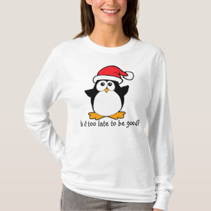 Camiseta O pinguim do Natal é ele a tarde a ser bom?