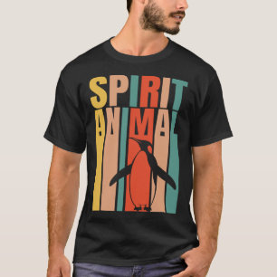 Camiseta O Pinguim É O Meu Retro De Animais Espirituosos