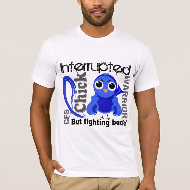 Camiseta O pintinho interrompeu a síndrome crônica da (Frente)
