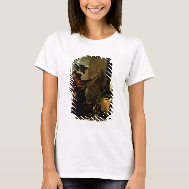 Camiseta O Pintor Macaco, 1740 (óleo na canvas) (Frente)