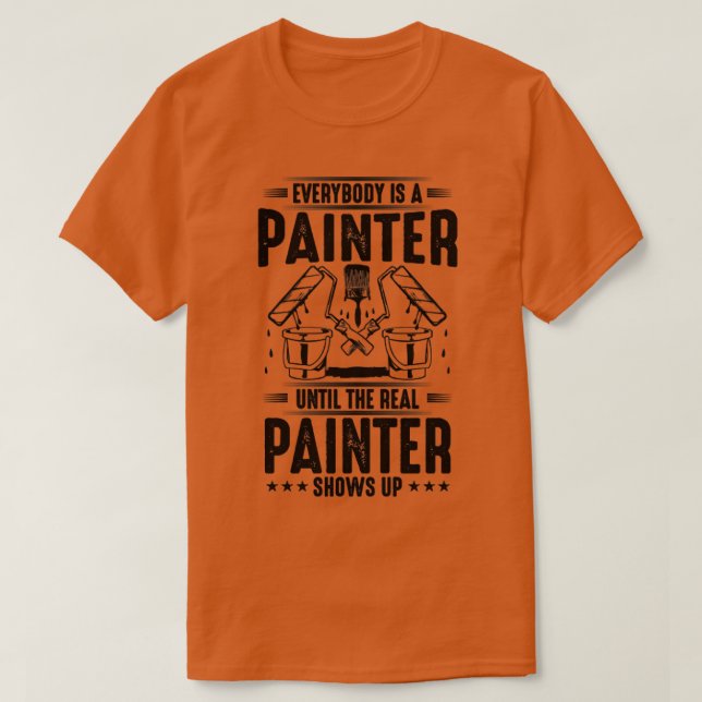 Camiseta O Pintor Real Presente Pintura (Frente do Design)