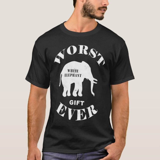 Camiseta O pior elefante branco literal que já fez parte fo (Frente)