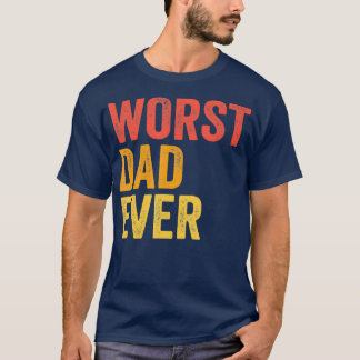 Camiseta O pior Pai de sempre terrível padre engraçado