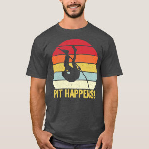 Camiseta O PIT Funny Pole Vault Varia Acontece Na Retro