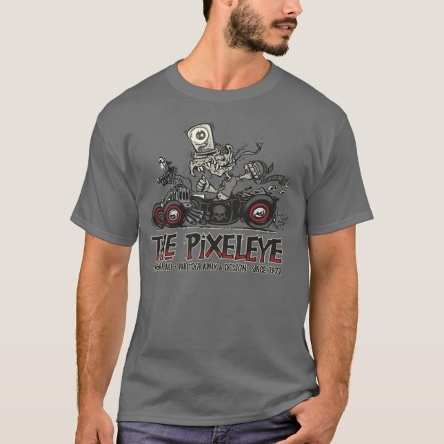 Camiseta O Pixeleye - monstro VI (Frente)