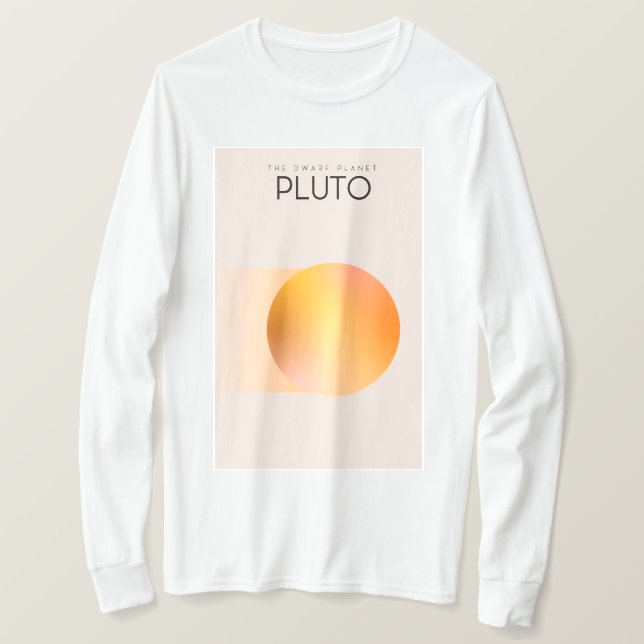 Camiseta O planeta anão Plutão (Frente do Design)