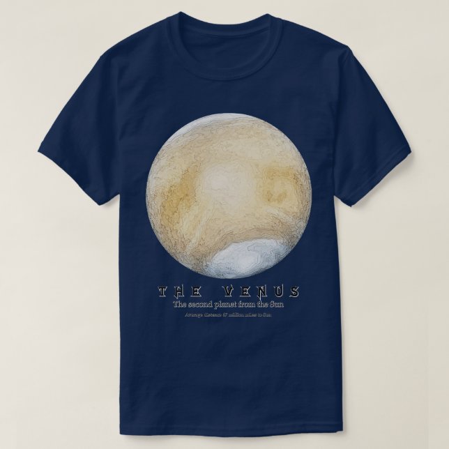 Camiseta O Planeta Vênus (Frente do Design)