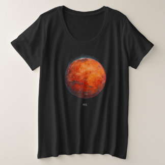 Camiseta O Planeta Vermelho: Mars Watercolor