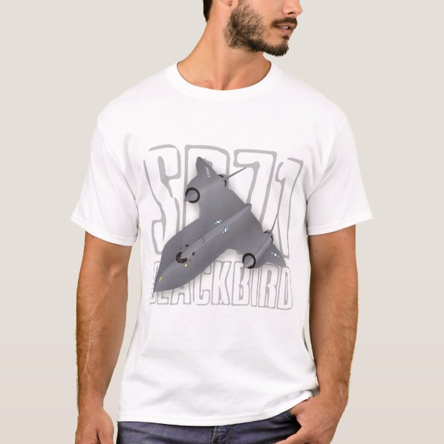 Camiseta O plano de espião supersónico o mais rápido: Melro (Frente)