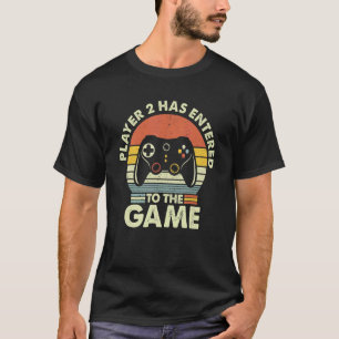 Camiseta O Player 2 Entrou Na Matchi De Jogo De Vídeo De Jo