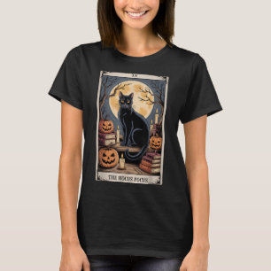 Camiseta O Pocus Tarot Halloween Cat Pumpkin Mystic