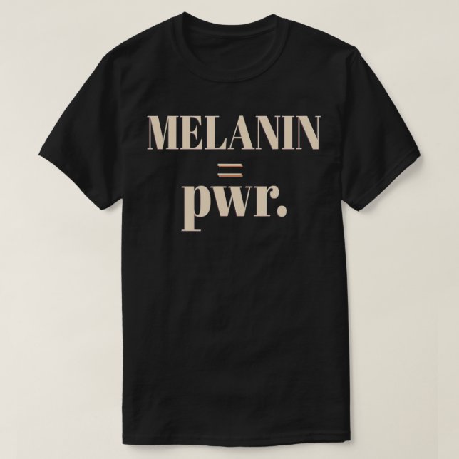 Camiseta O poder da melanina (Frente do Design)