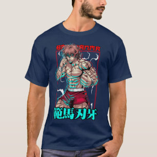 Camiseta O Poder de Baki Hanma na garota Baki