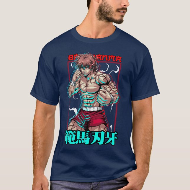 Camiseta O Poder de Baki Hanma na garota Baki (Frente)