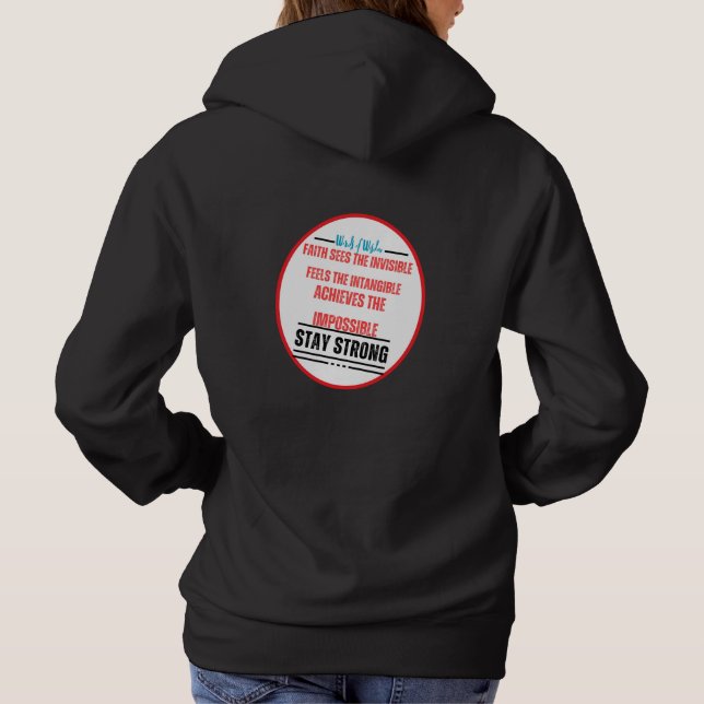 Camiseta O poder de Faith Christian Hoodie (Verso)