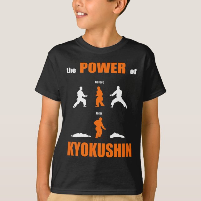 Camiseta O Poder De Kyokushin Proud Karate Design Para Kar (Frente)