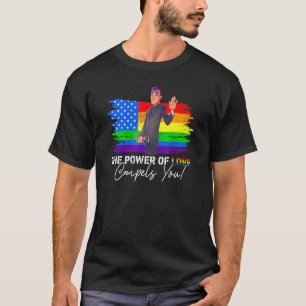 Camiseta O Poder Do Amor Constrói-Te A Lgbt Orgulho gay Pri