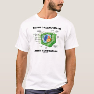 Camiseta O poder do pense verde pensa o vegetariano (a