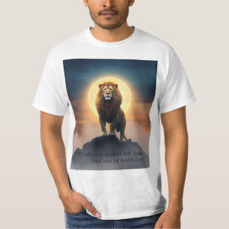 Camiseta O poder do silêncio - força com serenidade
