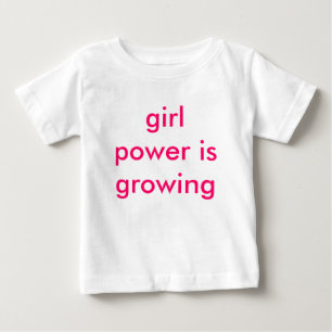 Camiseta o poder feminino está crescendo