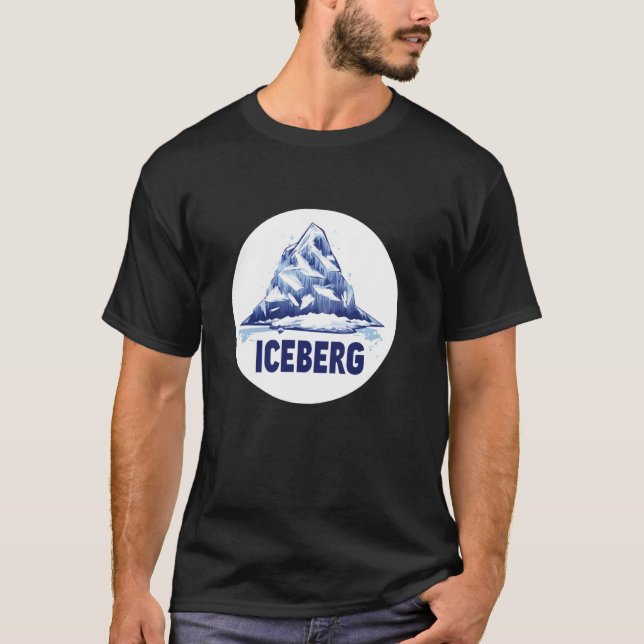 Camiseta O Poder Silencioso do Iceberg Gráfico para Meninos (Frente)