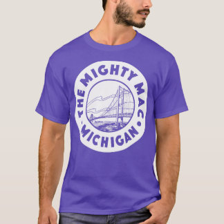 Camiseta O poderoso Círculo Mac Michigan Branco