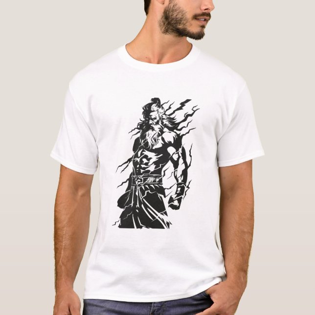 Camiseta O poderoso Deus grego (Frente)