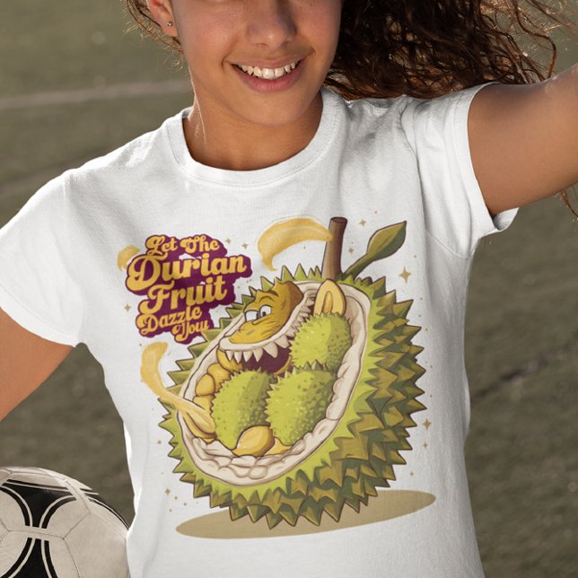 Camiseta O poderoso Duriano: Que a Fruta Duriana reinasse (Criador carregado)