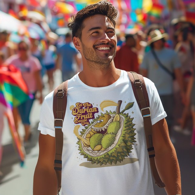 Camiseta O poderoso Duriano: Que a Fruta Duriana reinasse (Criador carregado)