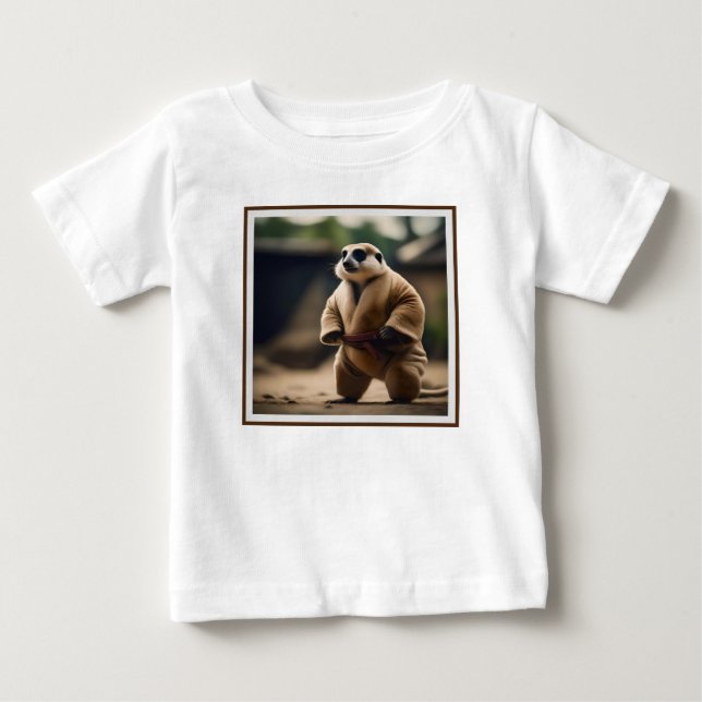 Camiseta O poderoso Meerkat: Sumo Showdown, (Frente)