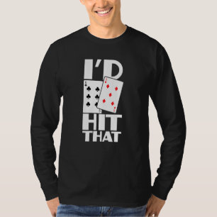 Camiseta O Poker Id Atingiu O Jogo De Jogo No Texas