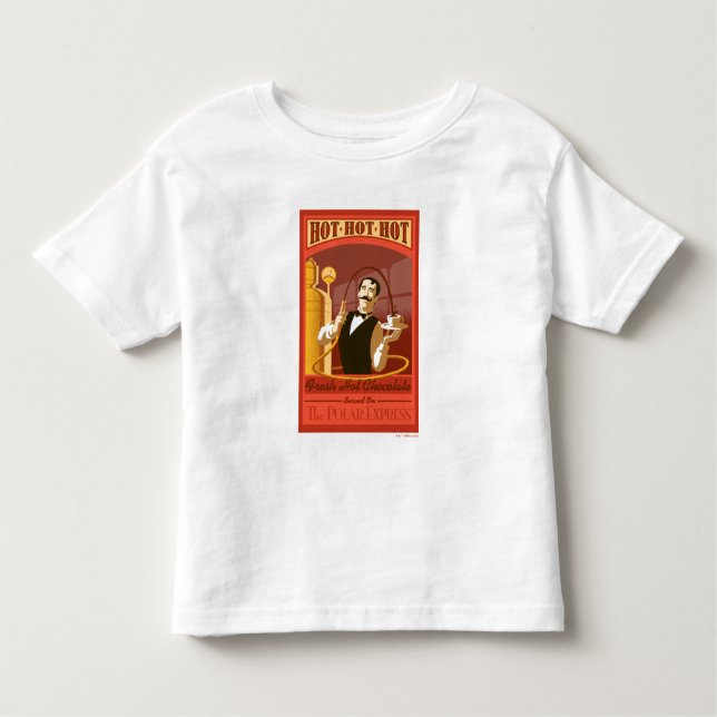 Camiseta O Polar Express | Arte venosa com chocolate quente (Frente)