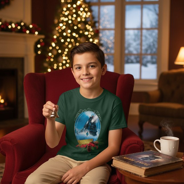 Camiseta O Polar Express | Chegada ao comboio de férias (Criador carregado)