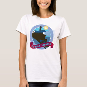 Camiseta O Polar Express   Crachá Vintage