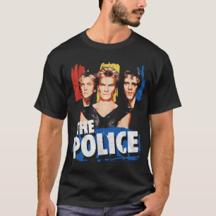 Camiseta O Policial Clássico Banda de Rock Retrato Gráfico