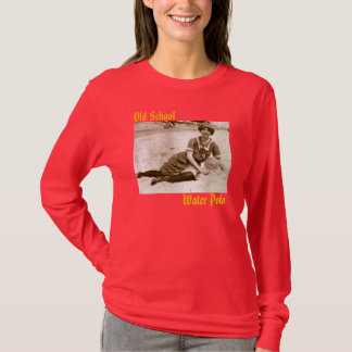 Camiseta O pólo aquático das mulheres da velha escola