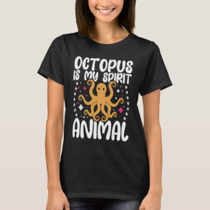 Camiseta O polvo é o meu animal espiritual I polvo
