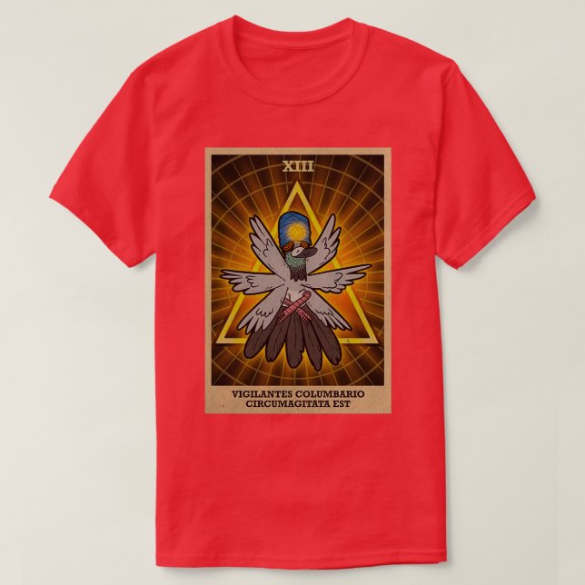 Camiseta O pombo todo visto (Frente do Design)