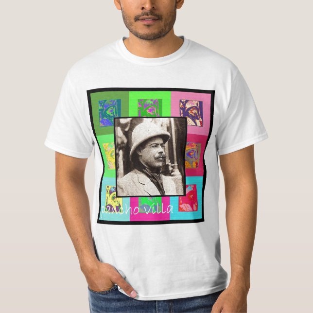 Camiseta O pop art Pancho Villa (Frente)