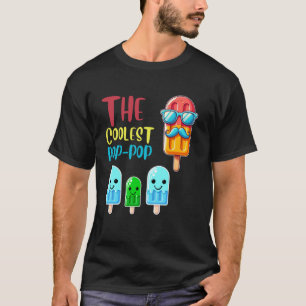 Camiseta O Pop-Pop Colorido Mais Fixe Três Crianças